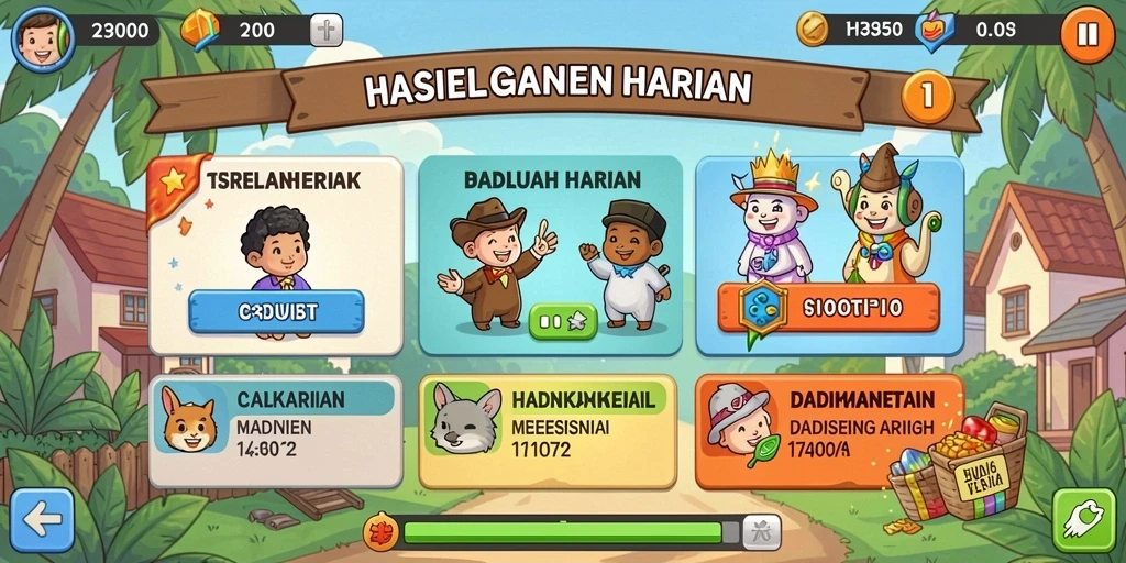 Karakter dengan desain unik yang siap berpetualang.