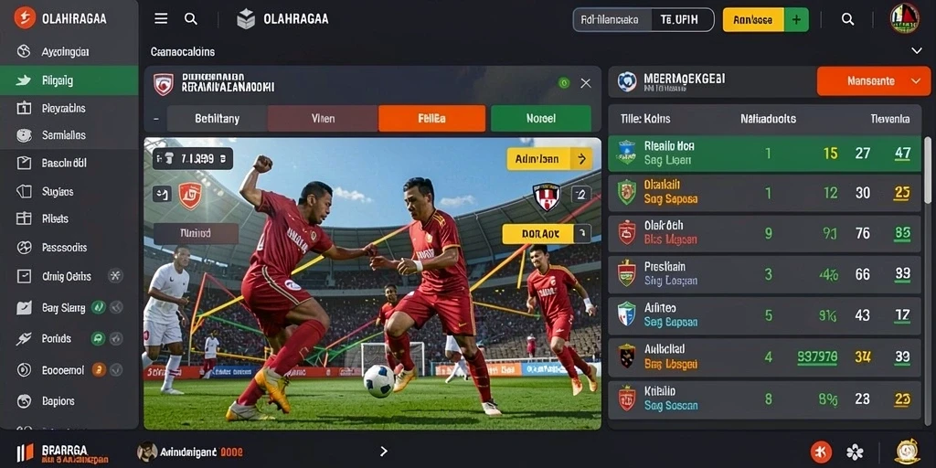 Screenshot turnamen yang menunjukkan kompetisi seru.